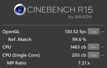 Core i7 9700K CINEBENCH R15