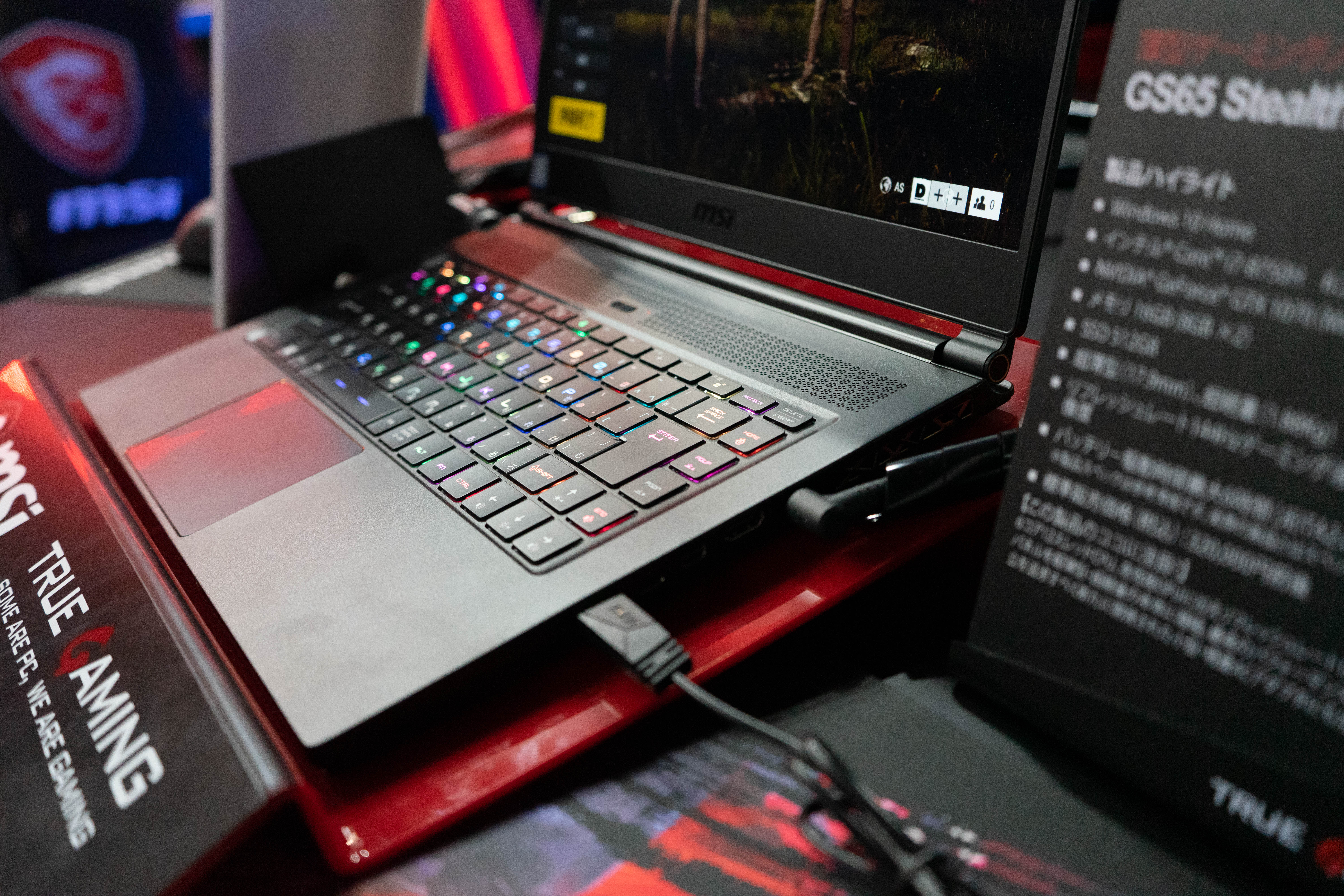 MSI】RTX2070 with MAX-Q design搭載のGS65 Stealth『GS65-8SF-670JP