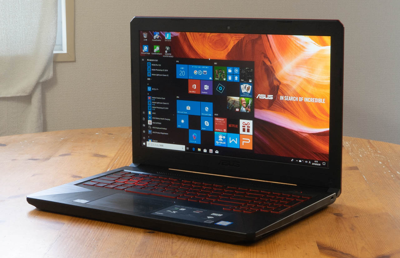 TUF GAMING】FX504Gレビュー|安くてかっこいいゲーミングノートPC