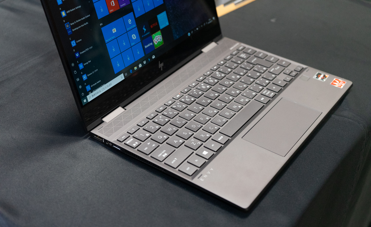 HP ENVY x360 13-ar0000展示機レビュー 2019年モデルは
