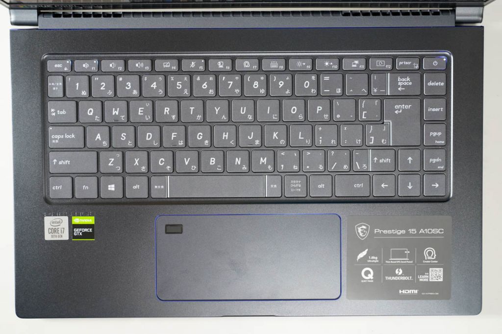 【中古】クリエイターノートPC msi Prestige15-A10 msi Prestige 15（A10SC）レビュー、高性能でわずか1.6kgの超