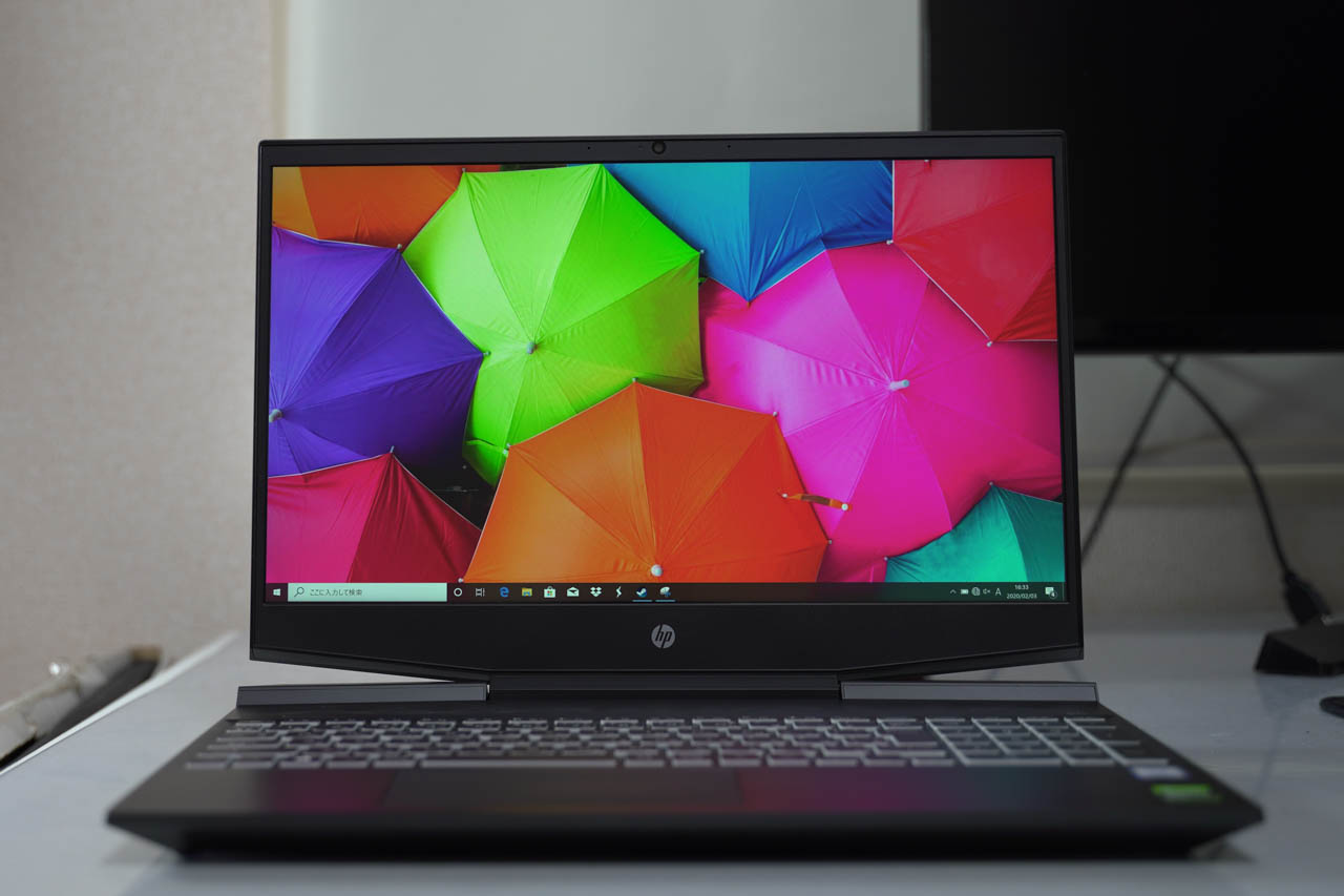 HP Pavilion Gaming 15-dk0000 クリエイターモデルレビュー ミドル