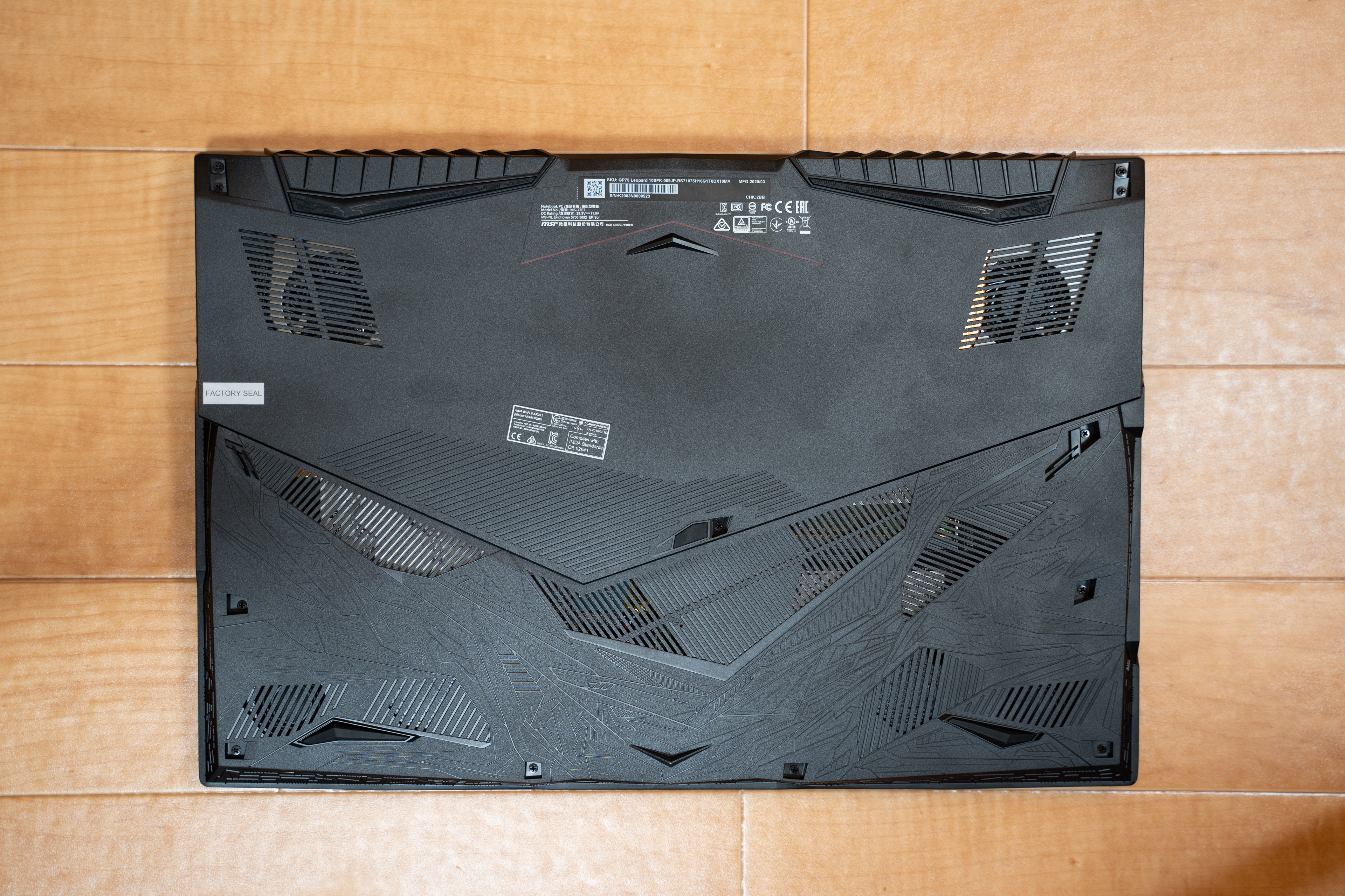 msi GP75 Leopard 2020年モデルレビュー インテル第10世代RTX2070 