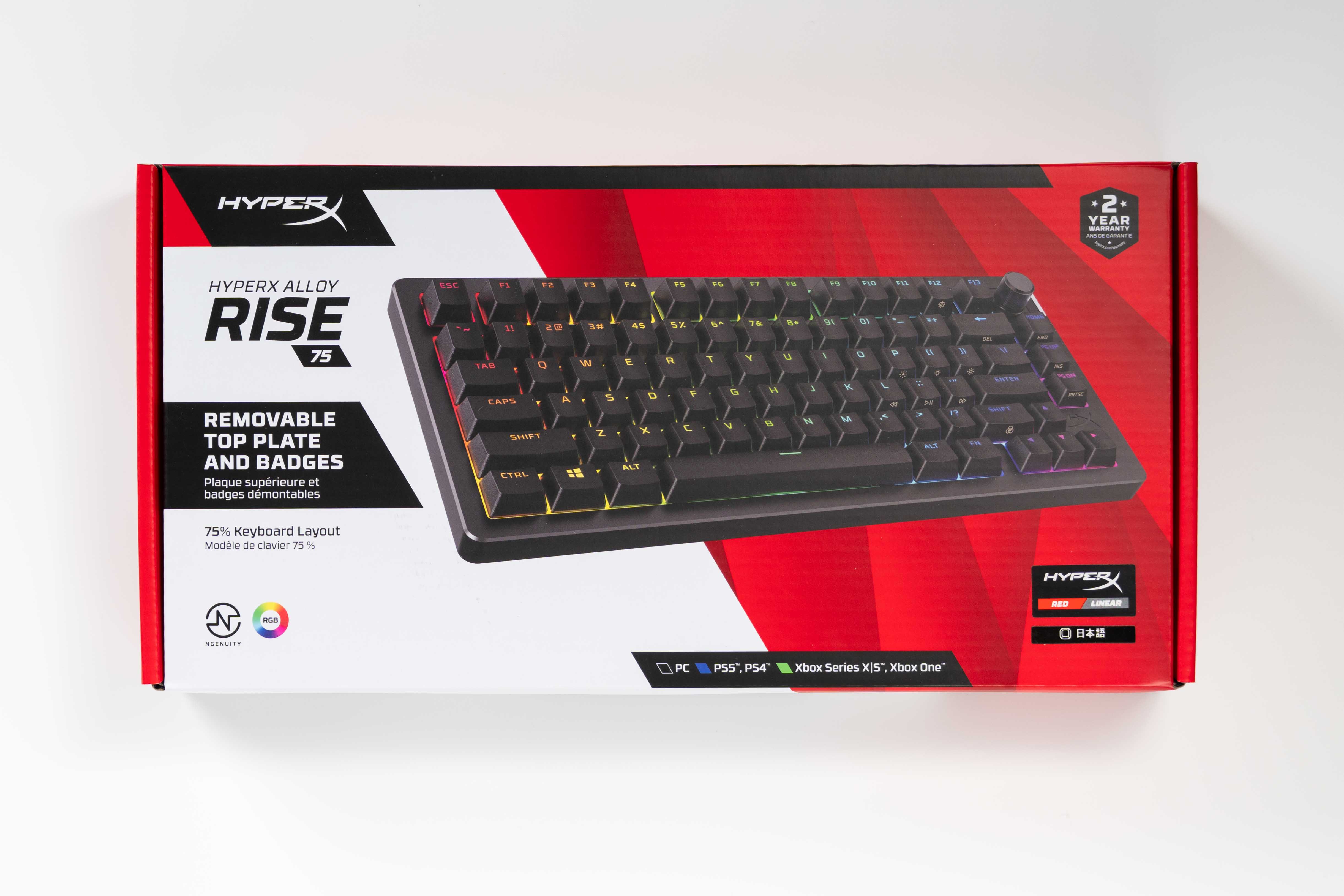HyperX Alloy Rise 75 レビューカスタマイズ性と打鍵感を極めた75