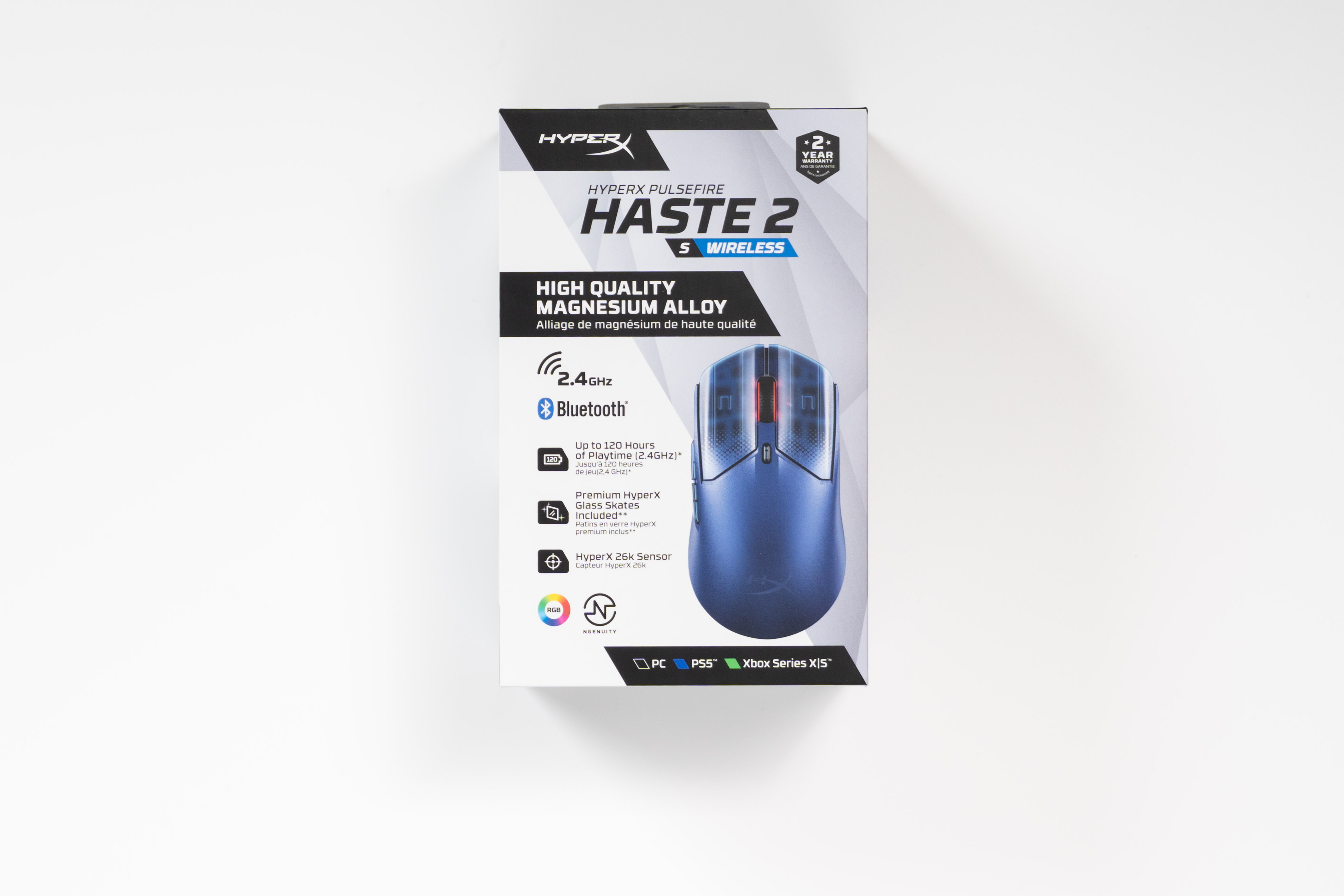 HyperX Pulsefire Haste 2 S Wireless 軽さ・高級感・滑りの良さを極め