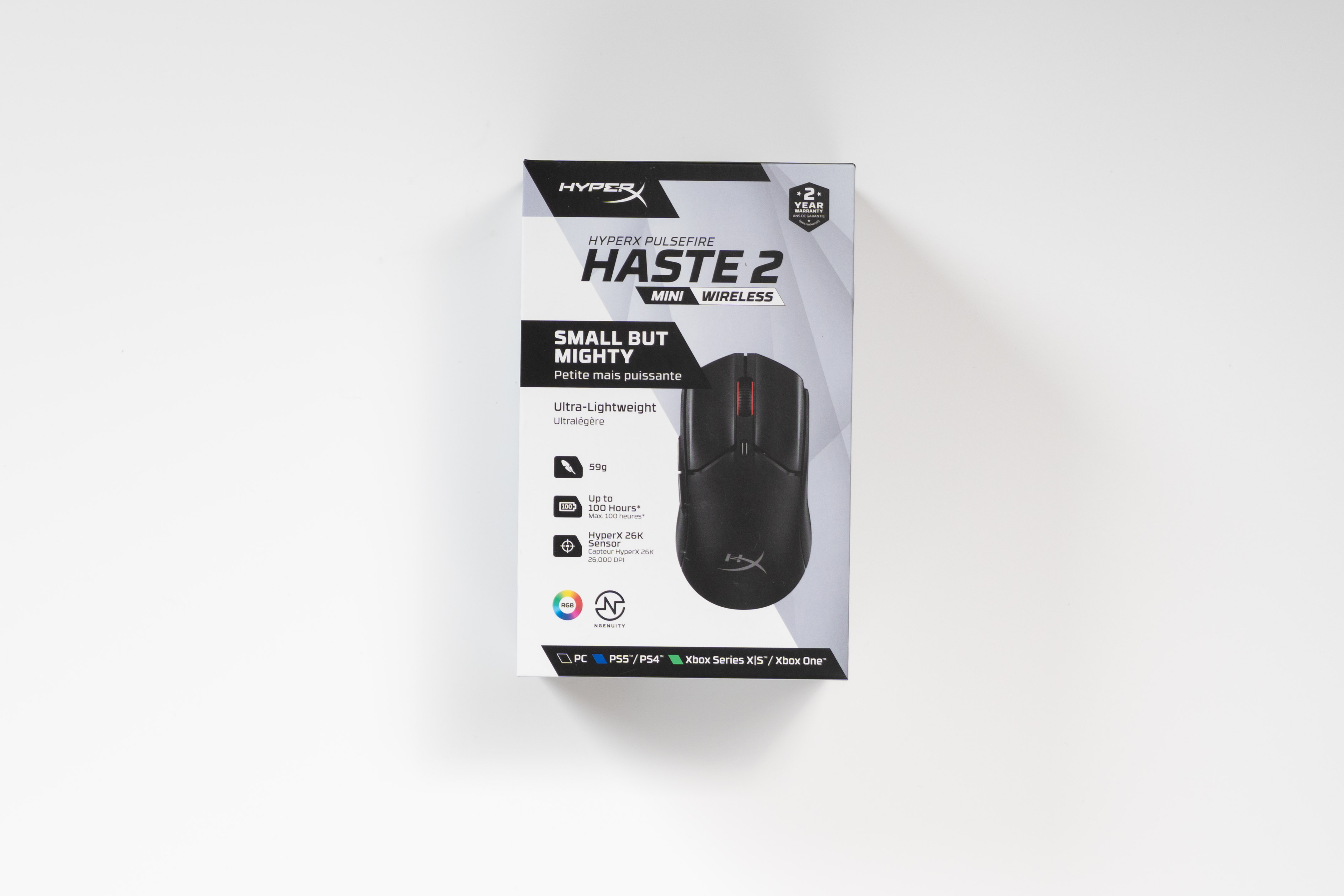 HyperX Pulsefire Haste 2 Mini Wireless 超軽量・小型設計で扱い