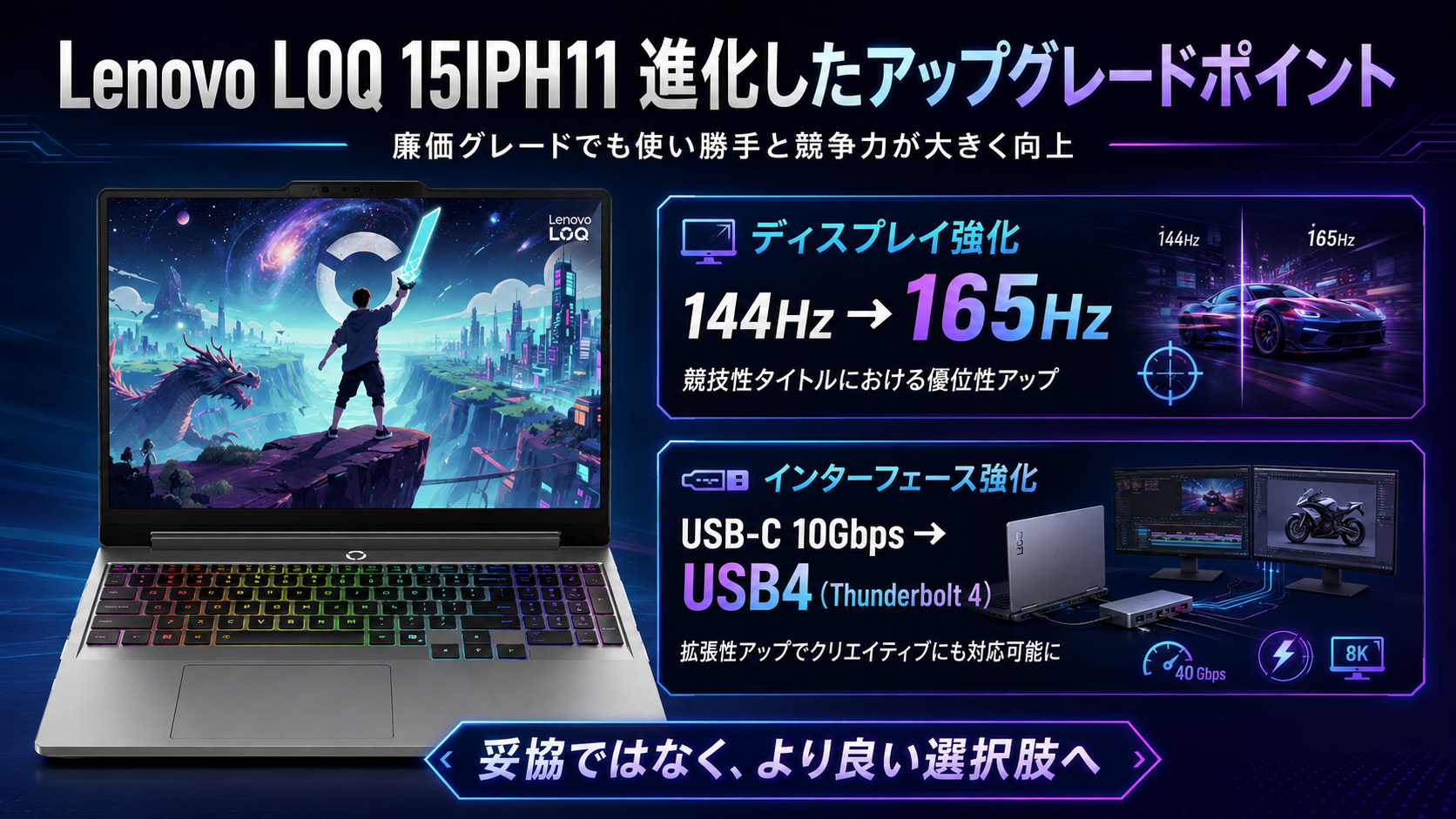 2026年下期 レノボのゲーミングノートPCおすすめ｜予算・用途別にLOQと
